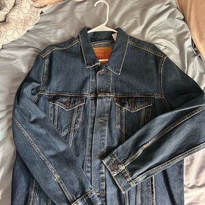 Levi's Blue Denim Jacket with Brown Label